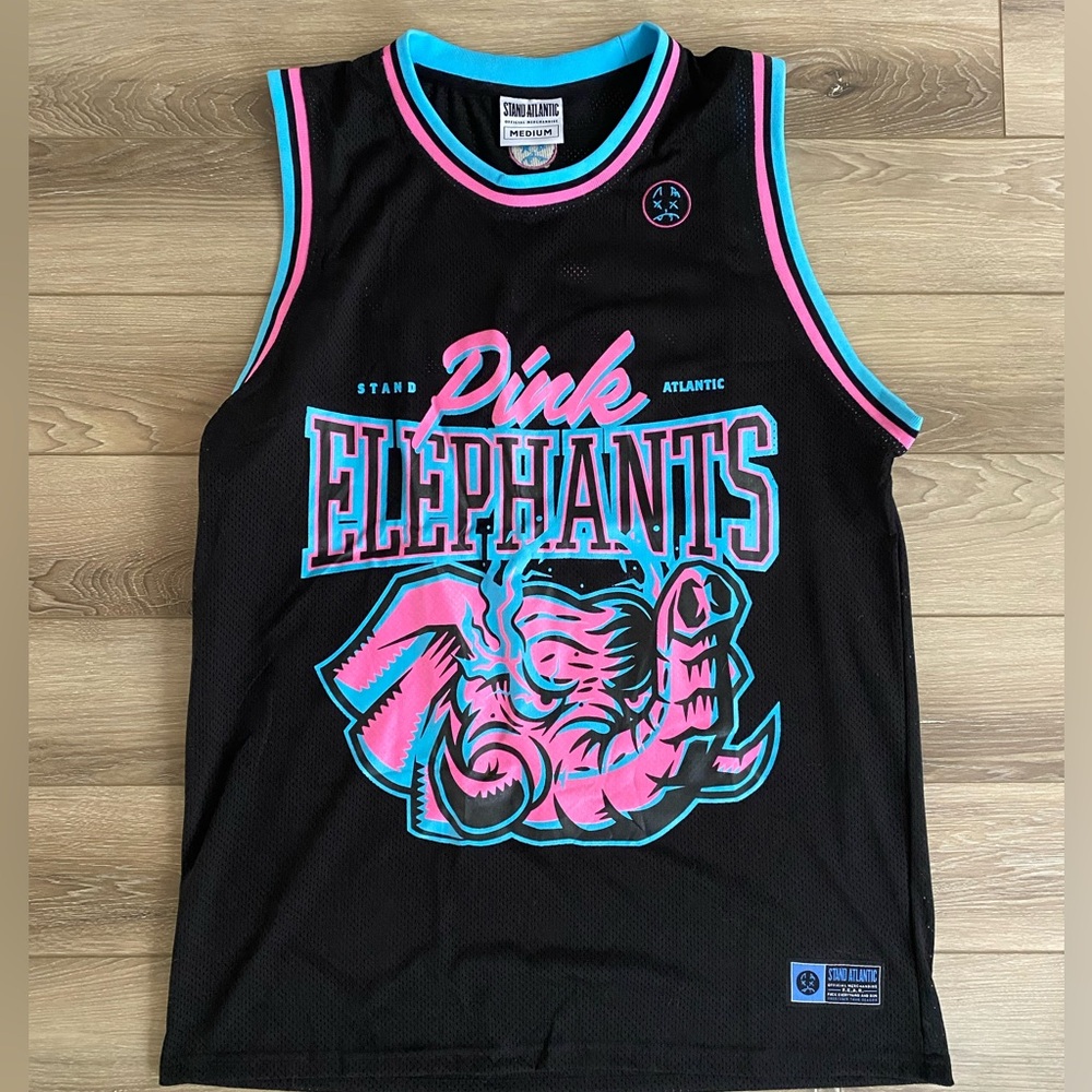 Stand Atlantic Pink Elephants Jersey, Size M